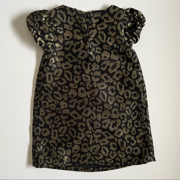 Gymboree Leopard Print Black & Gold Special Occasion Dress SZ 2T ✨ - Picture 5 of 7
